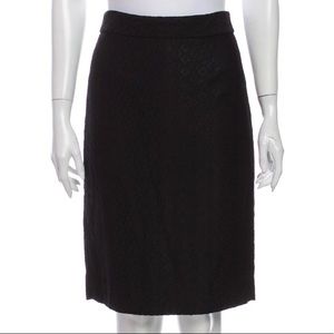 Marc Jacobs Black Lace Knee-Length Skirt Size 4